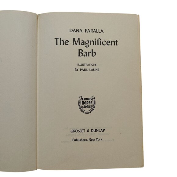 Vintage Horse Book The Magnificent Barb By Dana Faralla Hardcover 1947 - Picture 4 of 8